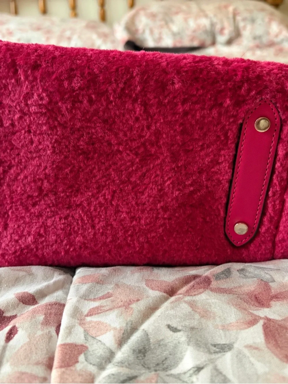 kate spade Plush Mini Tote in Raspberry Pink - Picture 4 of 7